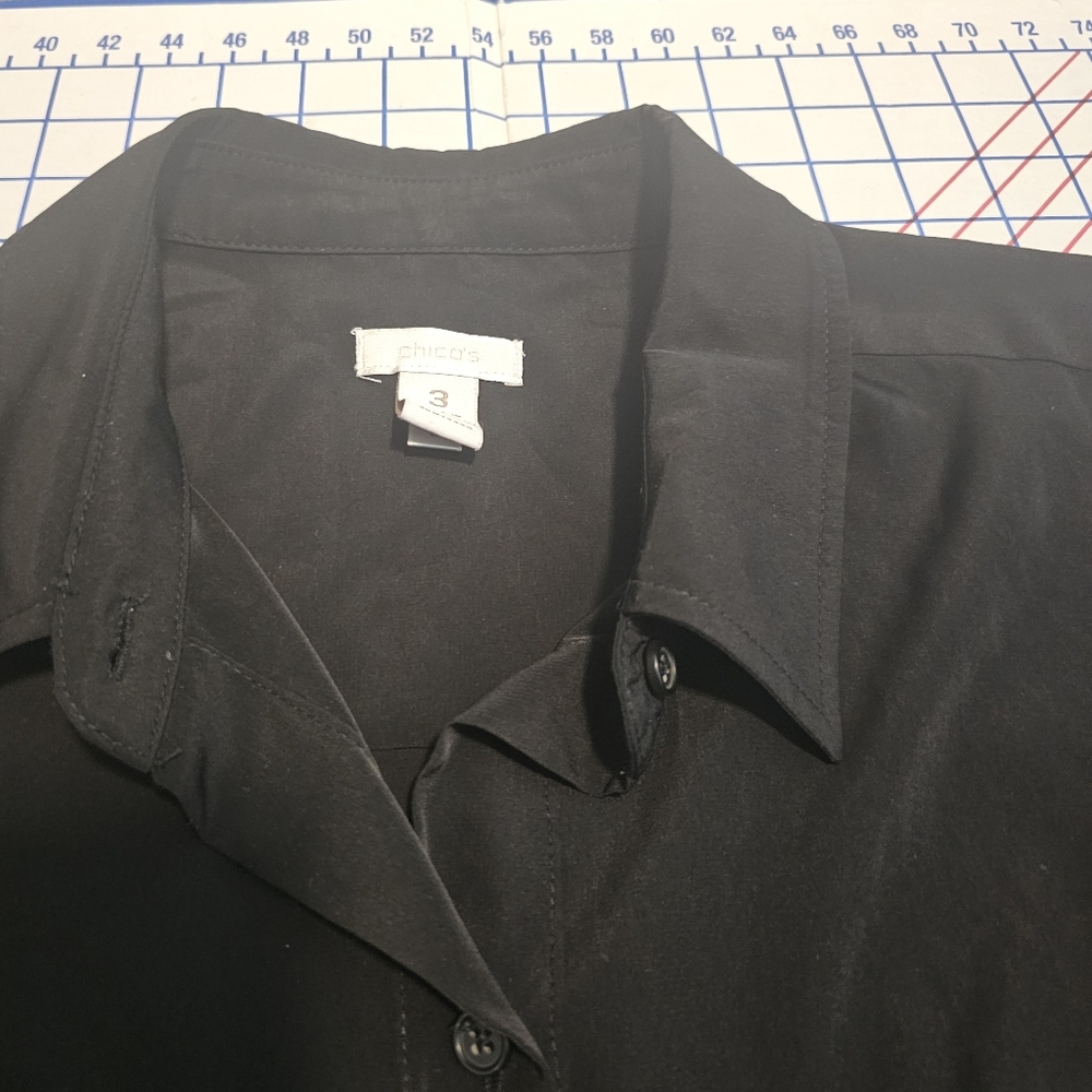 GUC | Chico’s | 3 | Black Button-Down Shirt - Picture 2 of 7